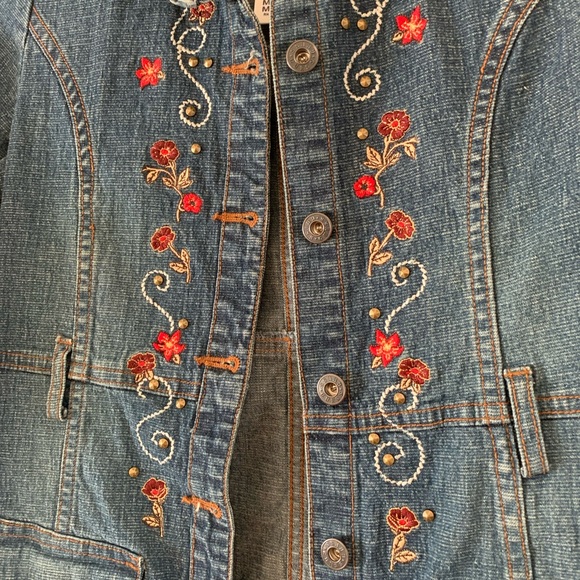 Vintage Guess Youth Denim Trench Coat - Picture 4 of 6